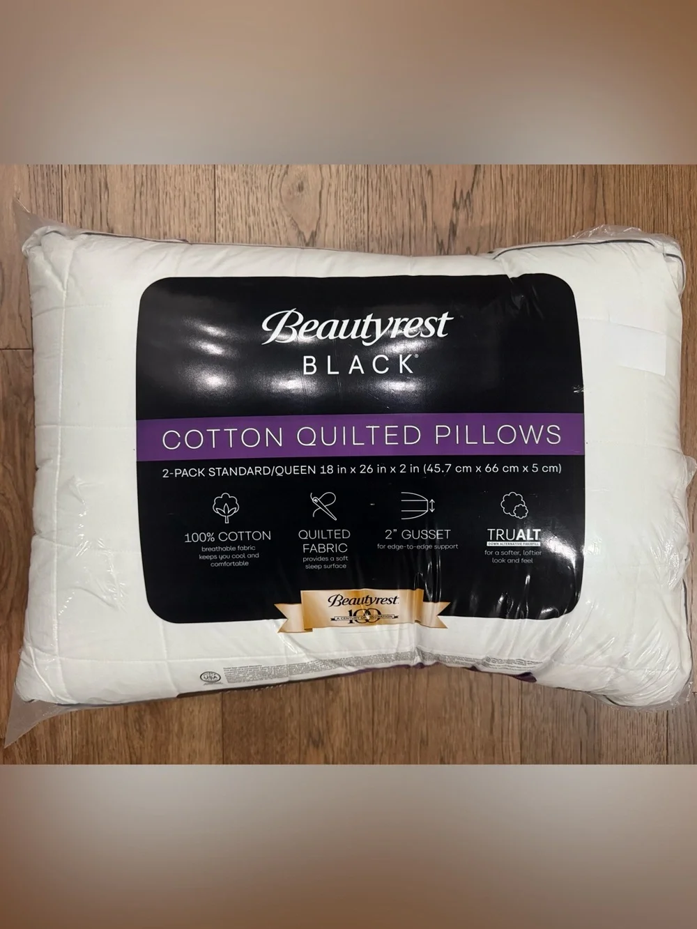 🎉LAST‎ CHANCE🎉BEAUTYREST BLACK 2pk Luxurious Down Alternative Pillows